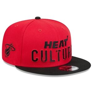 Mens fitted New never worn Miami Heat hat